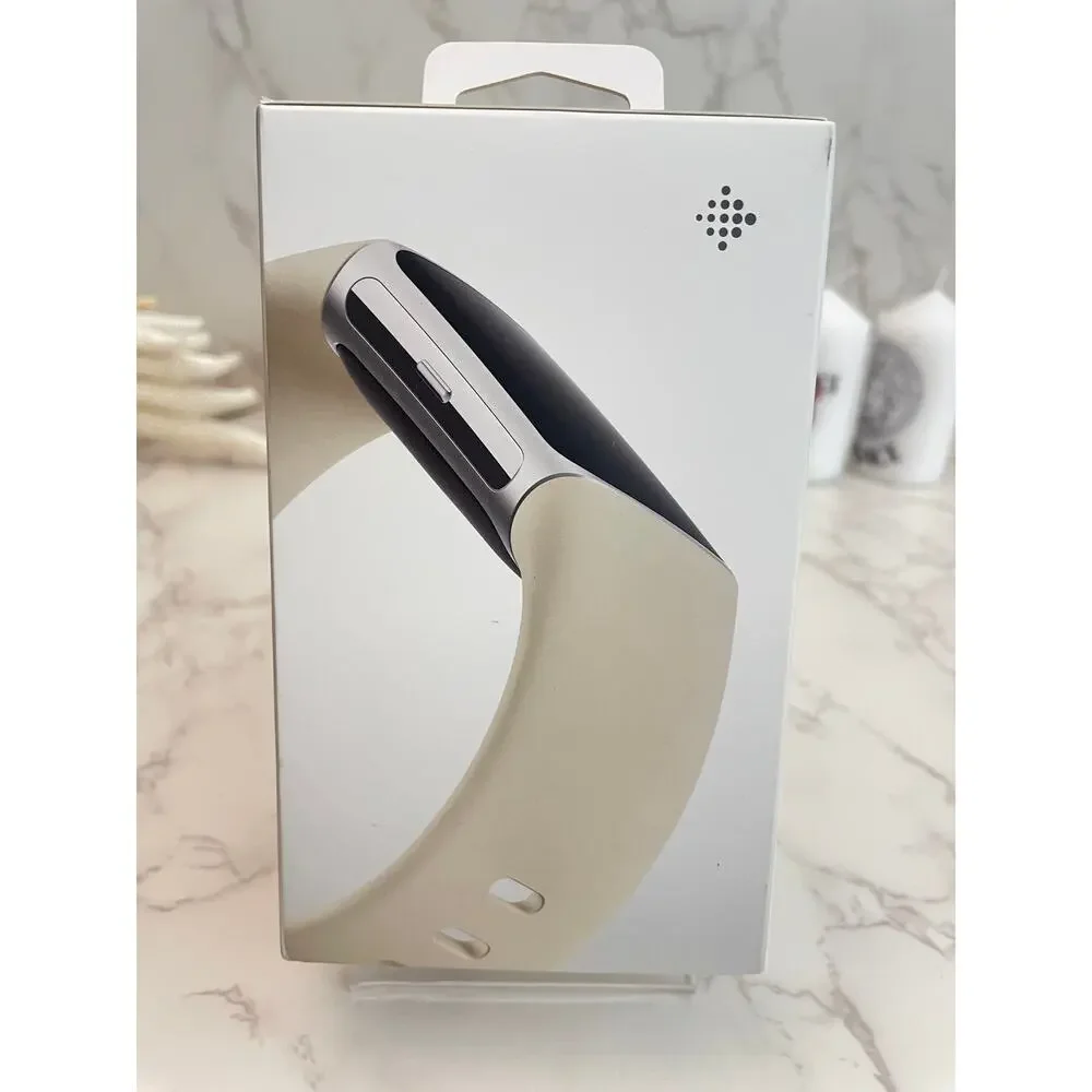 Fitbit Charge 6 tracker in Porcelain/ Silver Aluminum NIB